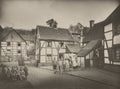 Black and white photo of a view of the AugustastraÃÅ¸e in the German town of Herdecke